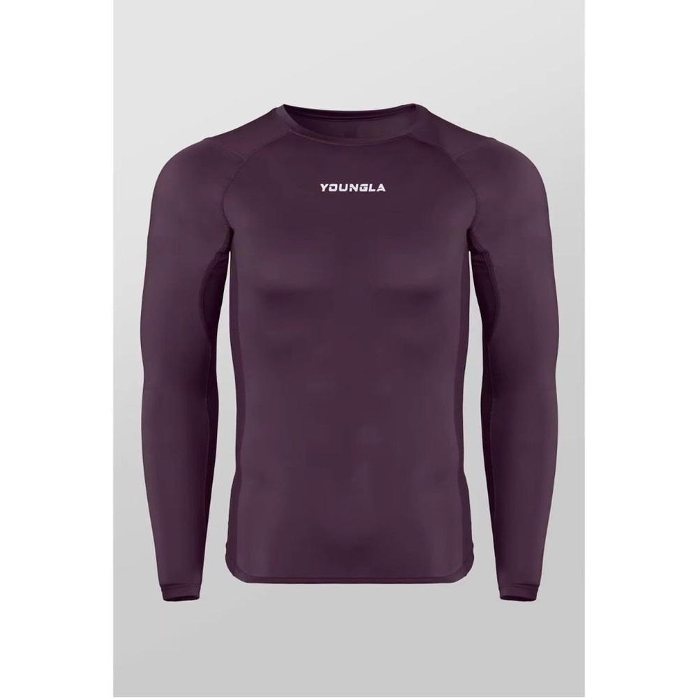 YOUNGLA FLEX‎ FIT COMPRESSION LONGSLEEVE PURPLE Size Extra Large New With Tags